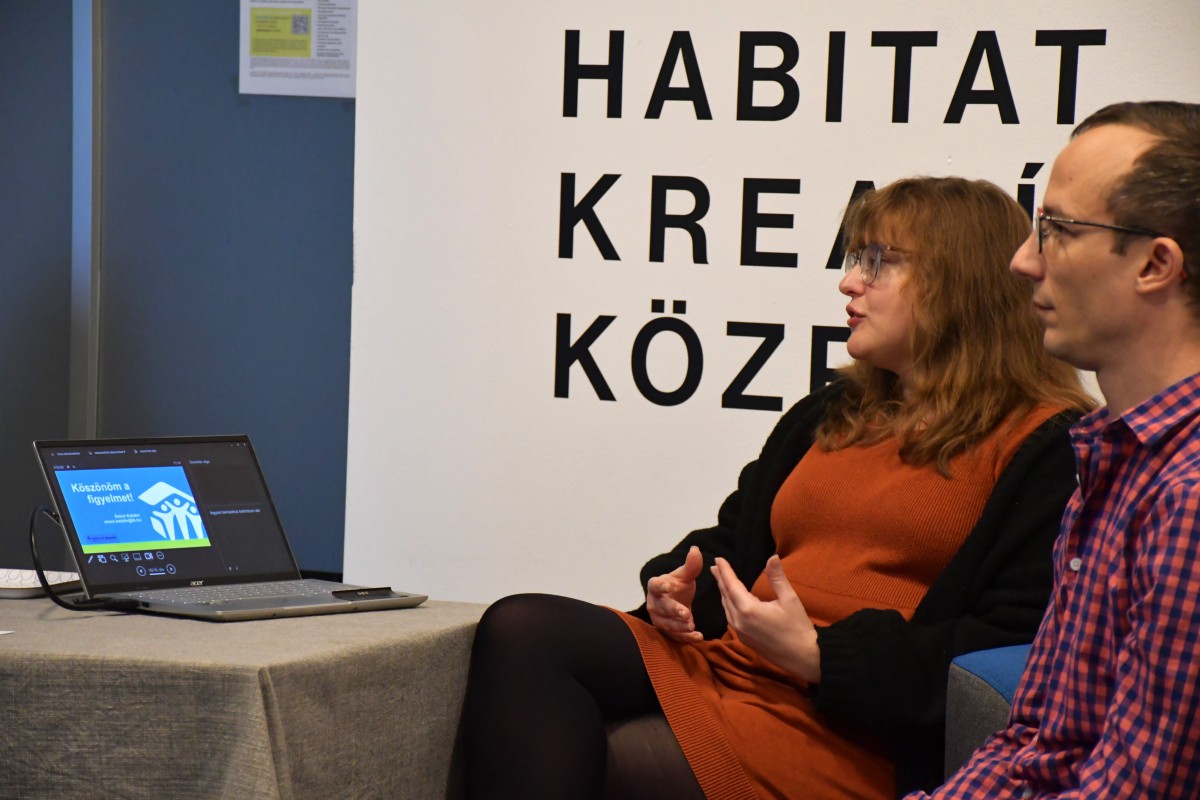 Ámon Katalin és Czirfusz Márton előadók, forrás: Habitat for Humanity Magyarország